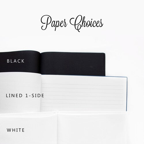 Custom Bachelorette Party Guest Book | White & Rose Gold