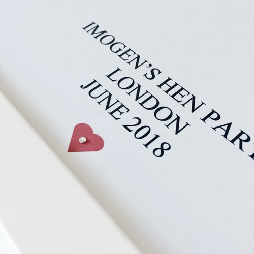 "Kiss the Miss Goodbye" Hen Party Keepsake Print