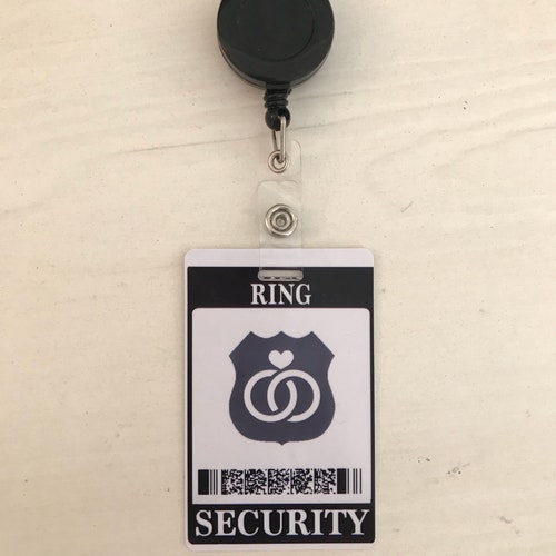 Ring Security ID Badge Set with Sunglasses - Wedding Ring Bearer Gift