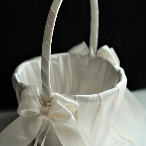 Flower Girl Basket and Ring Bearer Pillow Set