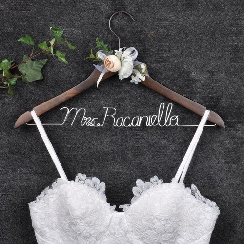 Personalized Bridesmaid Hanger | Custom Wedding Hanger | Bridal Party Gift