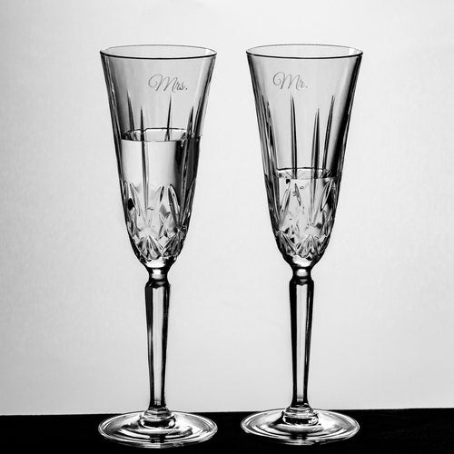 Personalized Waterford Maxwell Champagne Flutes – Set of 2