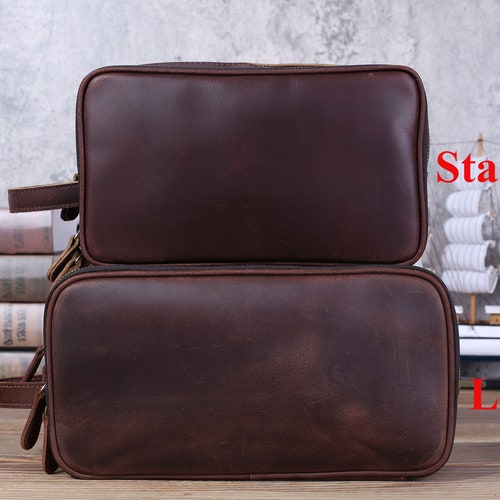 Waterproof Leather Dopp Kit