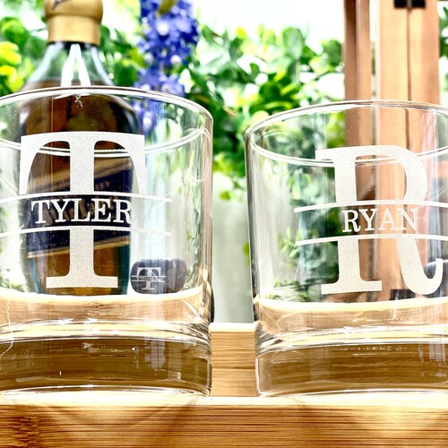 Personalized Whiskey Glasses for Groomsmen