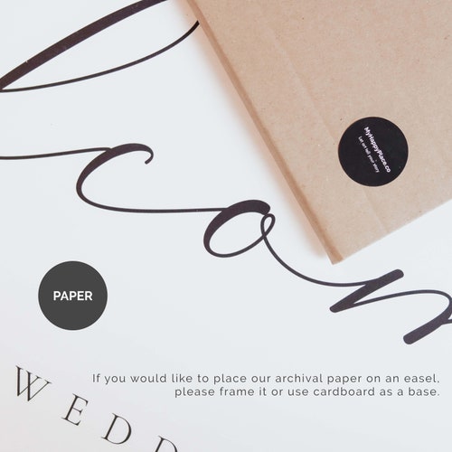 Personalized Vertical Wedding Welcome Sign