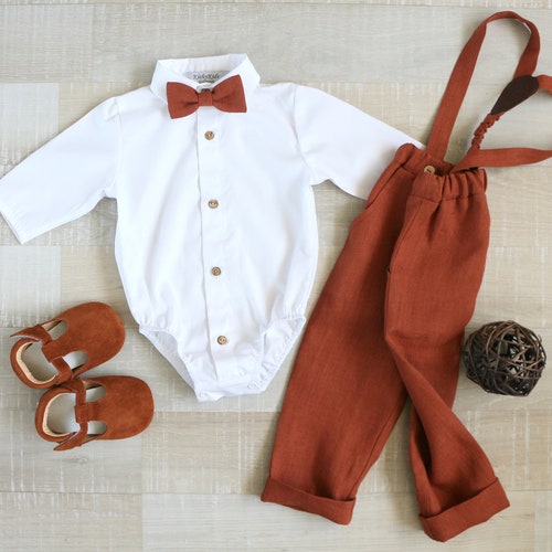 Baby Boy Olive Green Suit Set