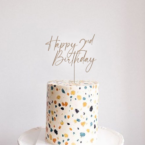 Personalized Rustic Script Wedding Cake Topper – Mr & Mrs Design