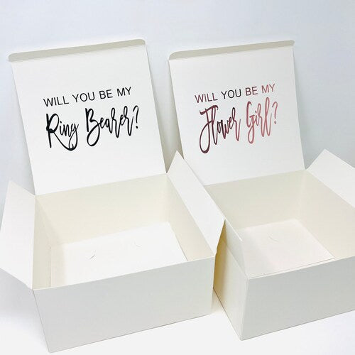 Personalized Flower Girl & Ring Bearer Proposal Box