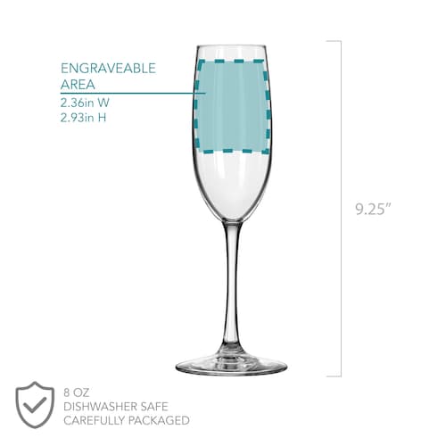Mr. & Mrs. Toasting Glasses with Wooden Gift Box – Personalized Champagne Flutes