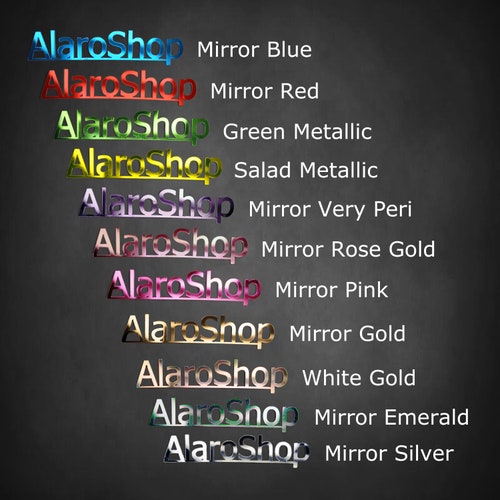 Mirror Gold Acrylic Wedding Table Numbers – Customizable Laser Cut