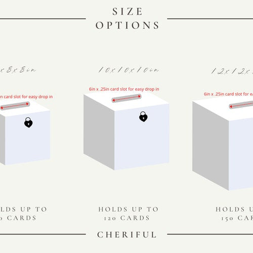 Personalized Acrylic Wedding Card Box with Lock and Key