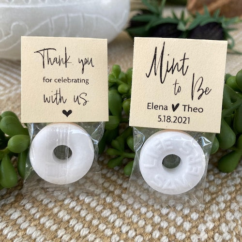 “Mint to Be” Wedding Favors – Personalized Lifesavers Candy