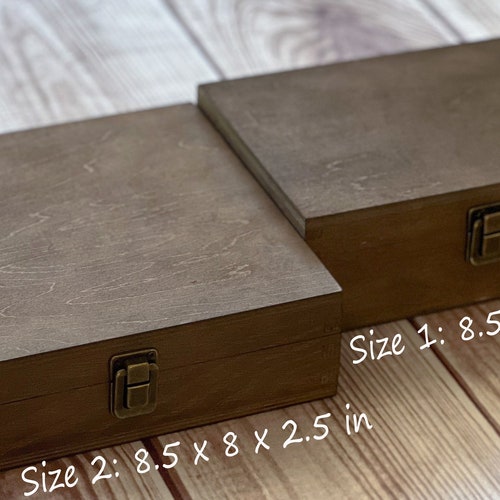 Personalized Wooden Keepsake Box – Laser Engraved Memory Box