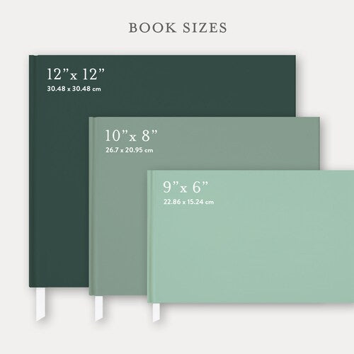Custom Venue Illustration Foil Wedding Guest Book