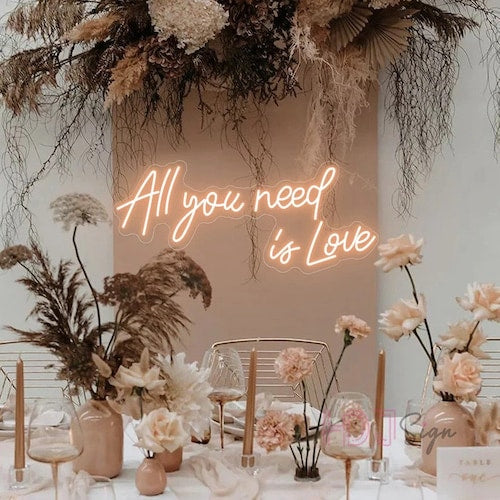 Custom Neon Wedding Sign