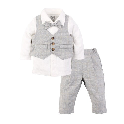 Baby Boys' Suit – Ring Bearer Outfit, Baby Tuxedo for Weddings