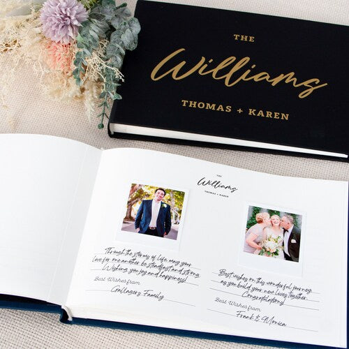 Instax Polaroid Wedding Guest Book – Personalized Photo Album