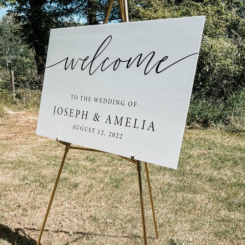 Personalized Wedding Welcome Sign