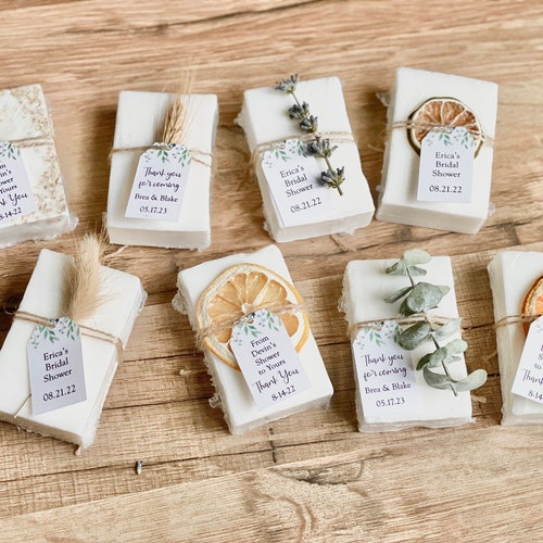 Personalized Essential Oil Soap Favors Set of 10