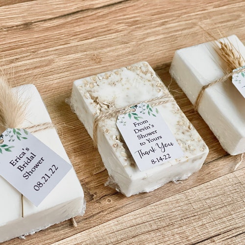 Personalized Essential Oil Soap Favors Set of 10