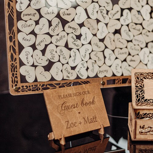 Acrylic Drop Box Wedding Guest Book Alternative
