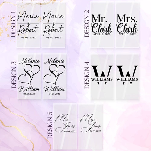 Personalized Mr. & Mrs. Champagne Flutes – Elegant Wedding Toasting Glasses