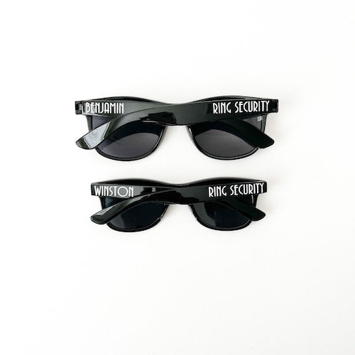 Kids Ring Security Personalized Sunglasses – Custom Wedding Party Glasses