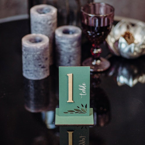 Rustic Wooden Table Numbers for Weddings – Customizable Table Décor for Garden & Greenery Weddings