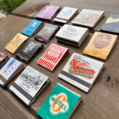 Vintage Matchbook Collection – Set of 16