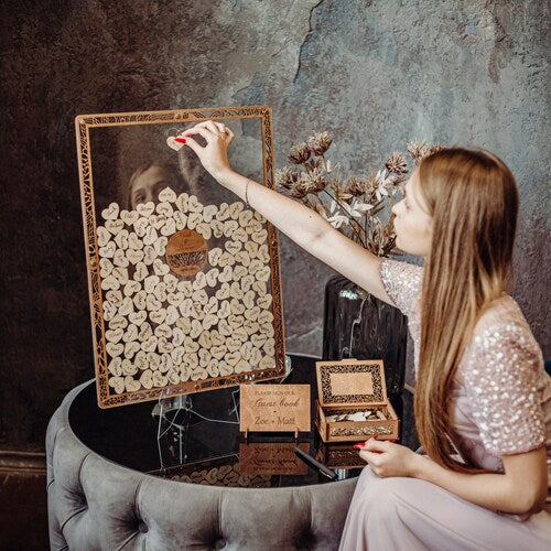 Acrylic Drop Box Wedding Guest Book Alternative