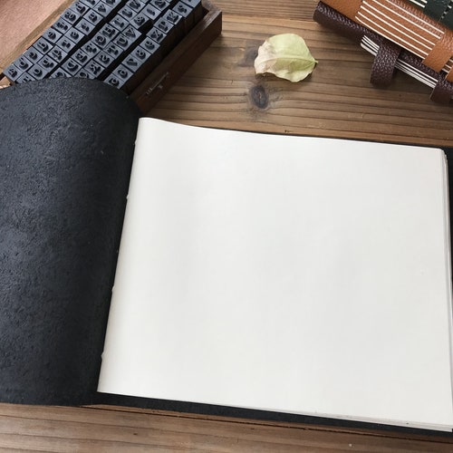 Handmade Leather Wedding Guest Book & Photo Album