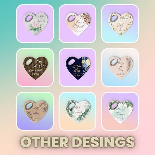 Personalized Wedding Favor Magnet Bottle Opener