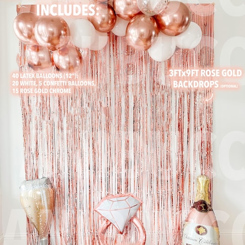 Rose Gold Bride Bachelorette Party Garland Set