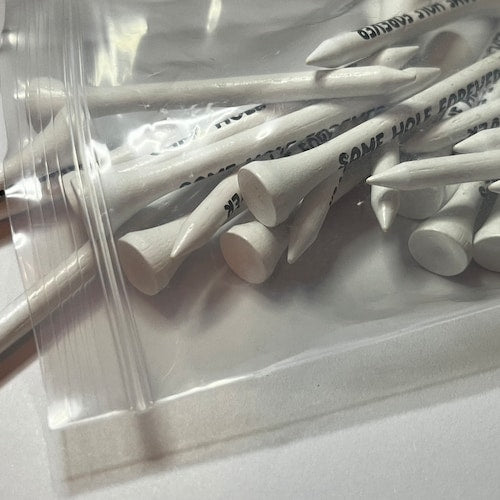 Funny Bachelor Party Golf Tees "Same Hole Forever" Golf Tees