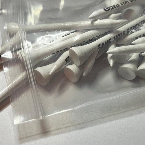 Funny Golf Tee Pack – "Same Hole Forever" (70mm)