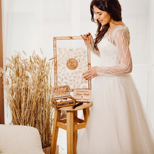 Acrylic Drop Box Wedding Guest Book Alternative