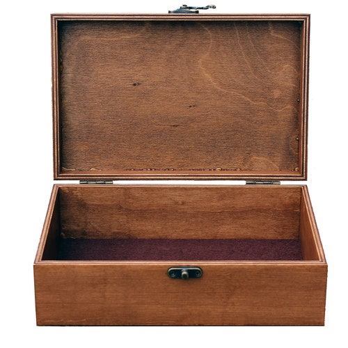Personalized Wooden Keepsake Box with Custom Engraving