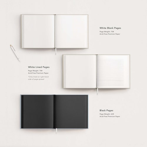 Chic Simplicity Wedding Guest Book with Foil Details