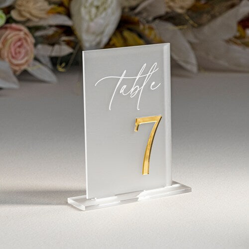 Black Acrylic 3D Wedding Table Numbers – Laser Cut Wedding Signage & Table Decor
