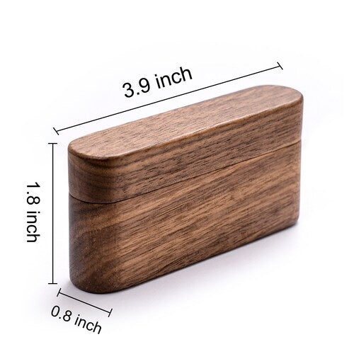 Personalized Wooden Engagement & Wedding Ring Box – Double Slot