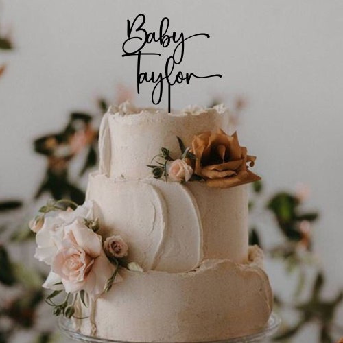Personalized Wooden Wedding Cake Topper – Mr & Mrs with Last Name and Wedding Date