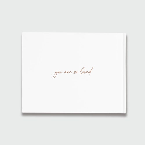 Custom Bachelorette Party Guest Book | White & Rose Gold