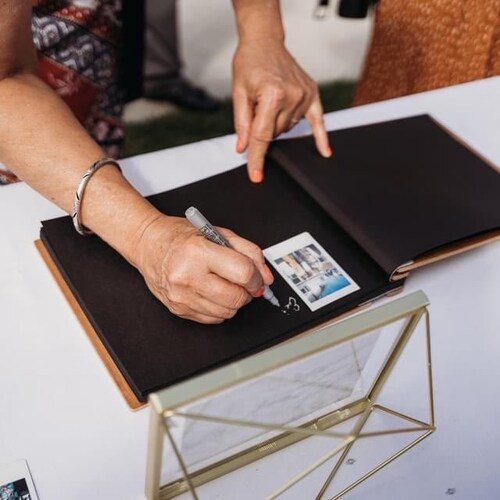 Personalized Wooden Wedding Guest Book