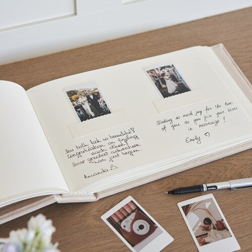 Personalized Instax Wedding Guest Book & Photo Album