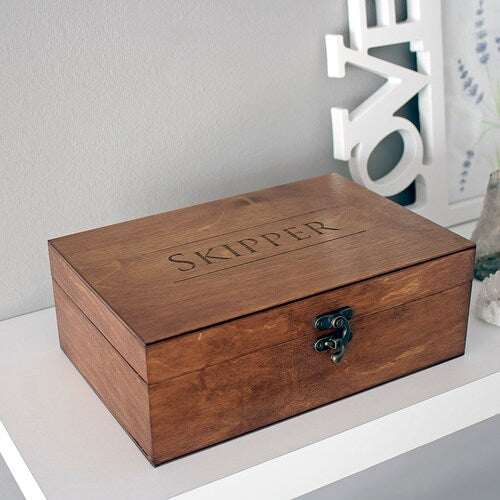Personalized Wooden Keepsake Box with Custom Engraving