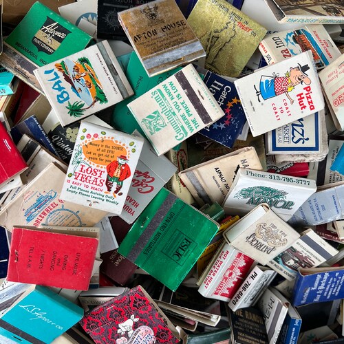 Vintage Matchbook Collection – Set of 16