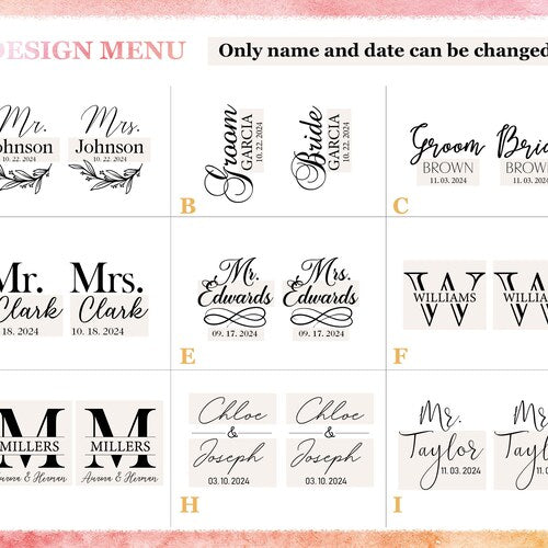 Personalized Wedding Champagne Flutes – Set of 2