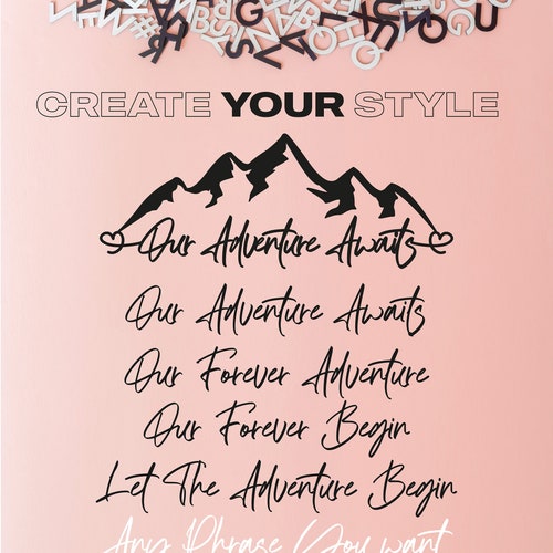 Mountain Silhouette Wedding Guest Book Alternative
