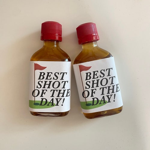 Golf Party Shot Labels | Bachelor Party Favors | Customizable Shot Labels