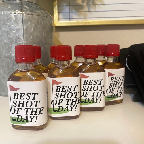 Golf Party Shot Labels | Bachelor Party Favors | Customizable Shot Labels